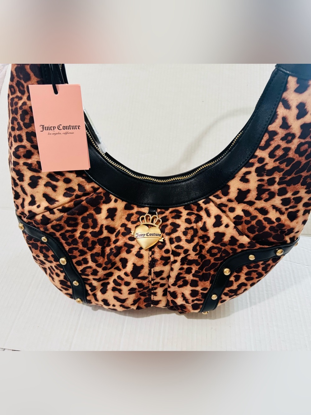 Juicy Couture retro glam leopard Hobo coho Bag BNWT